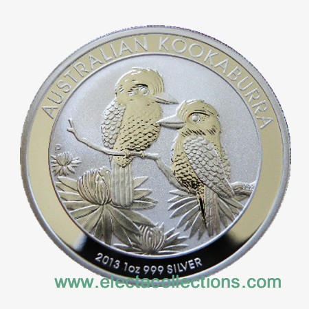 Australia - Moneda de plata BU 1 oz, Kookaburra, 2013